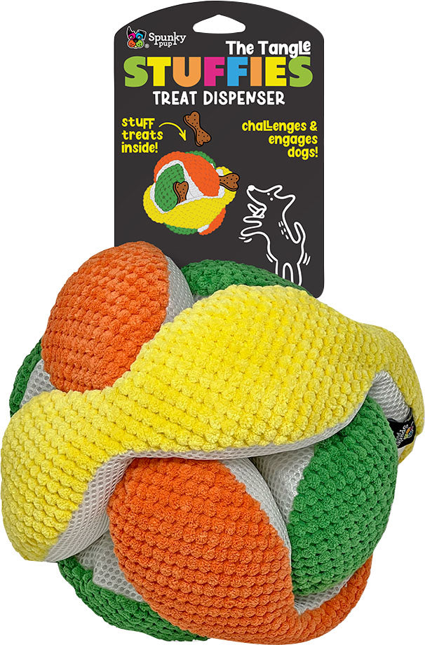 Spunky Pup Spunkypup Stuffies Plush Treat-Dispenser Tangle, XL
