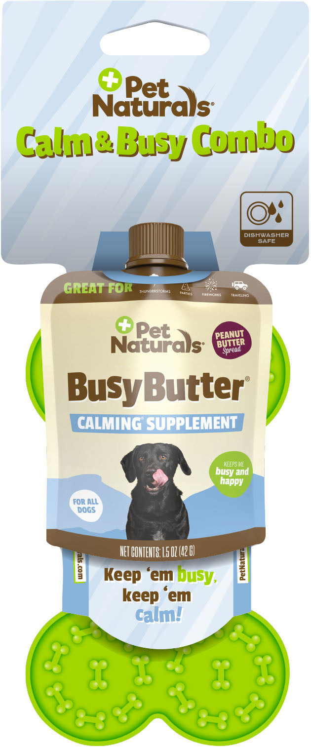 Pet Naturals Busy Butter Calming Combo, Peanut Butter - Anxiety Relief