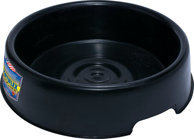 Fortiflex Round Pan Feeder, Black, 12 qt - Salt Holders & Pans