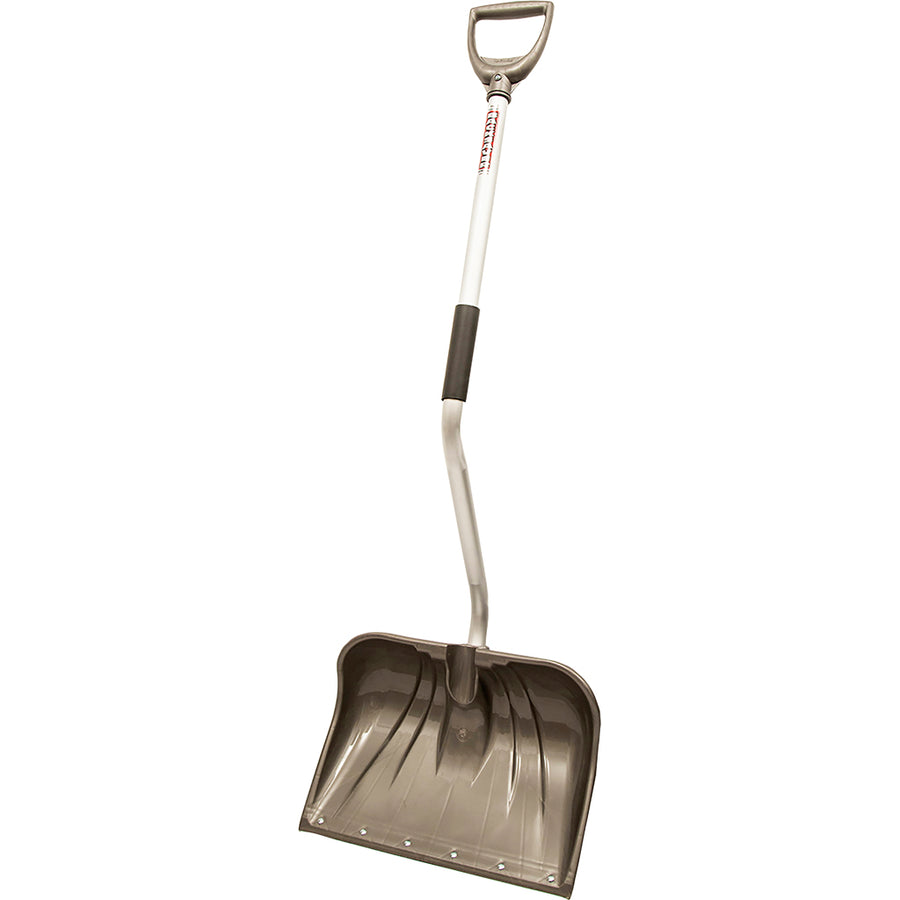Rugg Poly Snow Combo Backsaver Handle W/Wearstrip, Gold, 18 in - Shovel