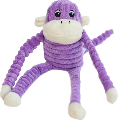 Zippypaws Plush Spencer the Crinkle Monkey, Purple, SM