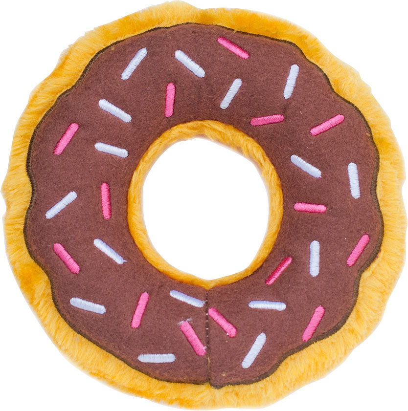 Zippypaws Donut Chocolate, Brown, Reg - Plush