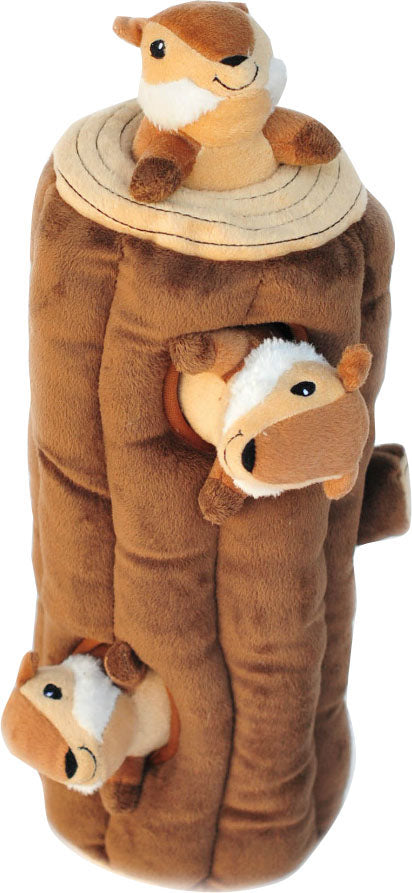 Zippypaws Burrow Log, Brown, LG - Plush