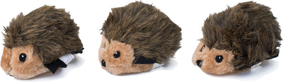 Zippypaws Miniz Hedgehogs, Brown, sm-3 pk - Plush