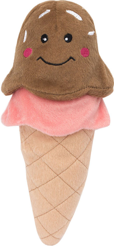 Zippypaws Nomnomz Ice Cream, Brown/Pink, MD - Plush
