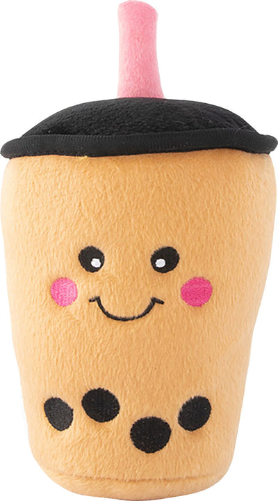 Zippypaws Nomnomz Boba Milk Tea, Brown/Black, MD - Plush