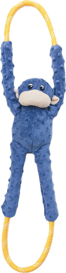 Zippypaws Ropetugz Monkey, Blue, LG - Plush