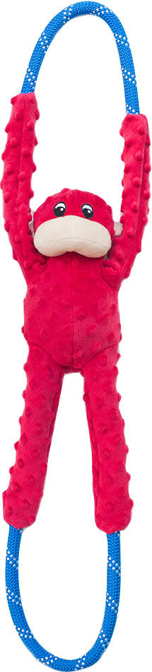 Zippypaws Ropetugz Monkey, Red, LG - Plush