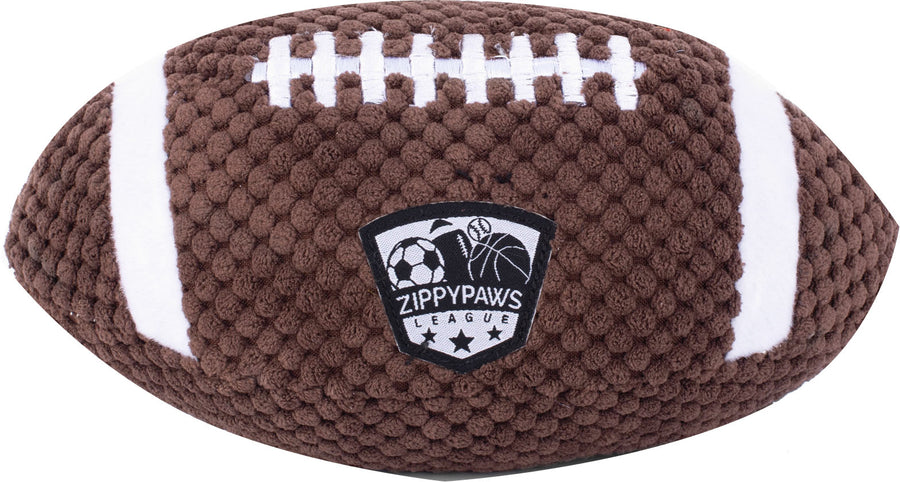 Zippypaws Sportsballz Football, Brown, LG - Plush