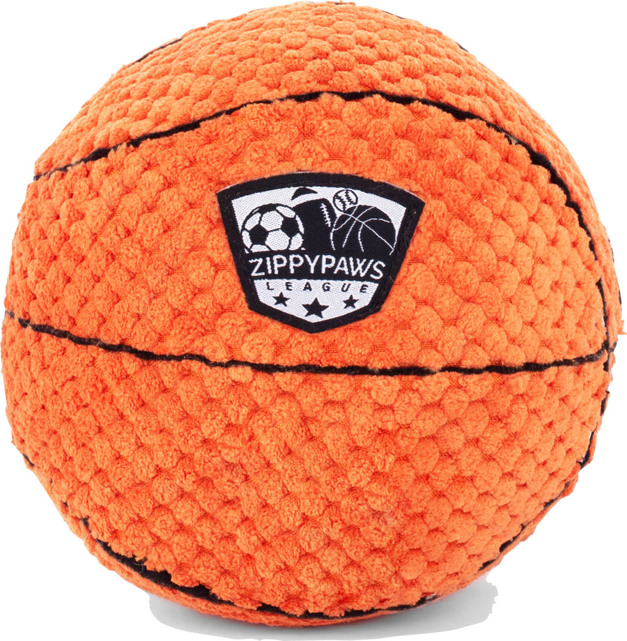 Zippypaws Sportsballz Basketball, Orange, LG - Plush