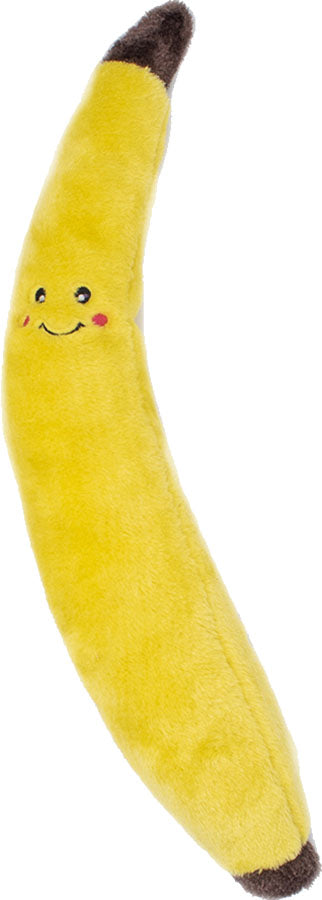 Zippypaws Jigglerz Banana, Yellow, XL - Plush