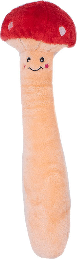 Zippypaws Jigglerz Mushroom, Red/White, XL - Plush
