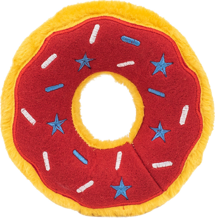 Zippypaws Donut Americana, Red/White/Blue, MD - Plush