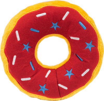 Zippypaws Donut Americana, Red/White/Blue, Jumbo - Plush