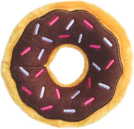 Zippypaws Mini Donut Chocolate, Brown, SM - Plush