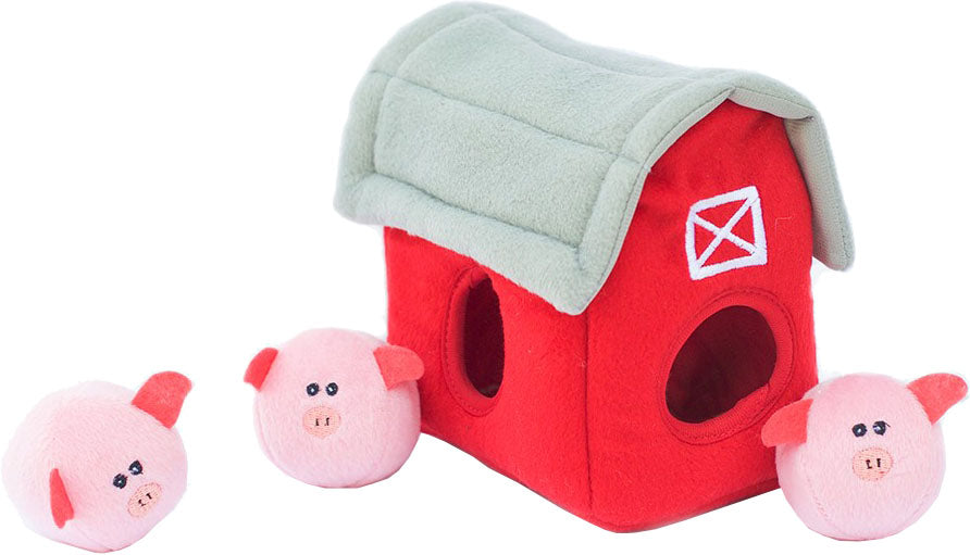 Zippypaws Burrow Barn with Pig Bubble Babies, MD - Plush