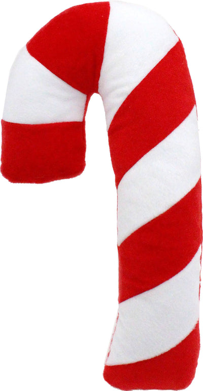 Zippypaws Holiday Jigglerz Candy Cane, Red/White, XL - Christmas