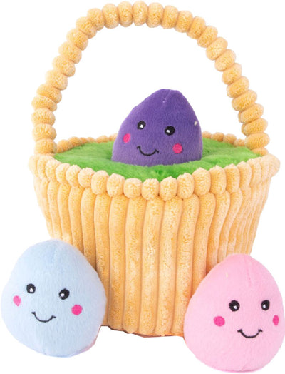 Zippypaws Easter Zippy Burrow Easter Egg Basket, LG - Plush