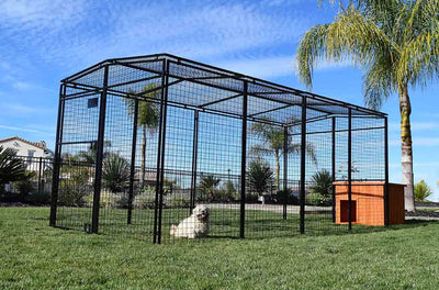 Rugged Ranch Universal Walk in Pen Extension Kit, Black, 7.5x6.25 ft - Poultry Cage