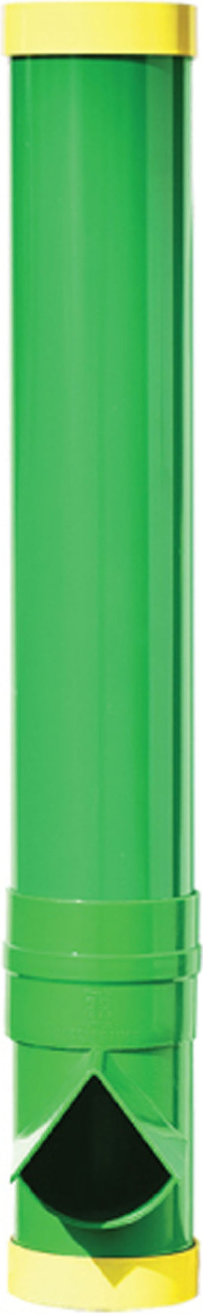 Rugged Ranch High End Poultry Feed Saver, Green/Yellow, 10 lb - Wall Feeder