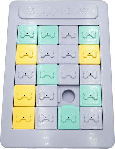 Zippypaws Smartypaws Puzzler Panel Slider, Gray - Interactive