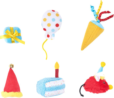 Zippypaws Zippyclaws Birthday Party, 6 pk - Catnip