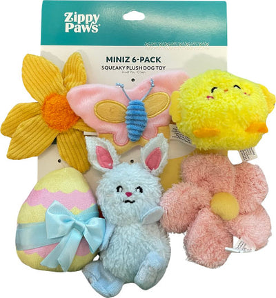 Zippypaws Miniz Spring Fling, sm-6 pk - Plush