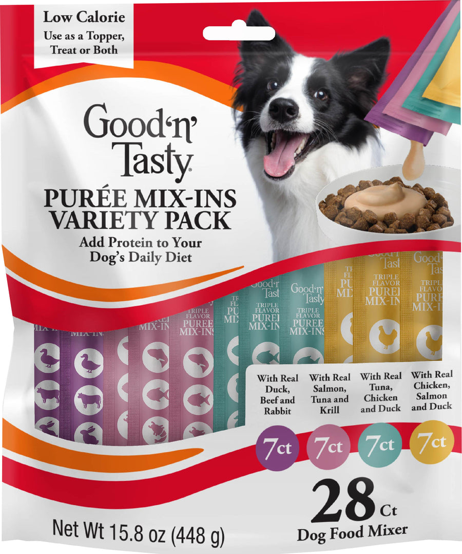Good 'n' Tasty Puree Mix in Tubes Variety Pack, Variety, 28 ct - Meal Supplements