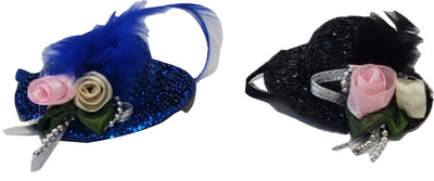 Chick Outfitters Rugged Ranch Fancy Chicken Hats, Black/Blue - Toys