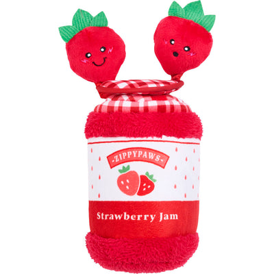 Zippypaws Bungee Burrow - Strawberry Jam Jar, O/s - Plush