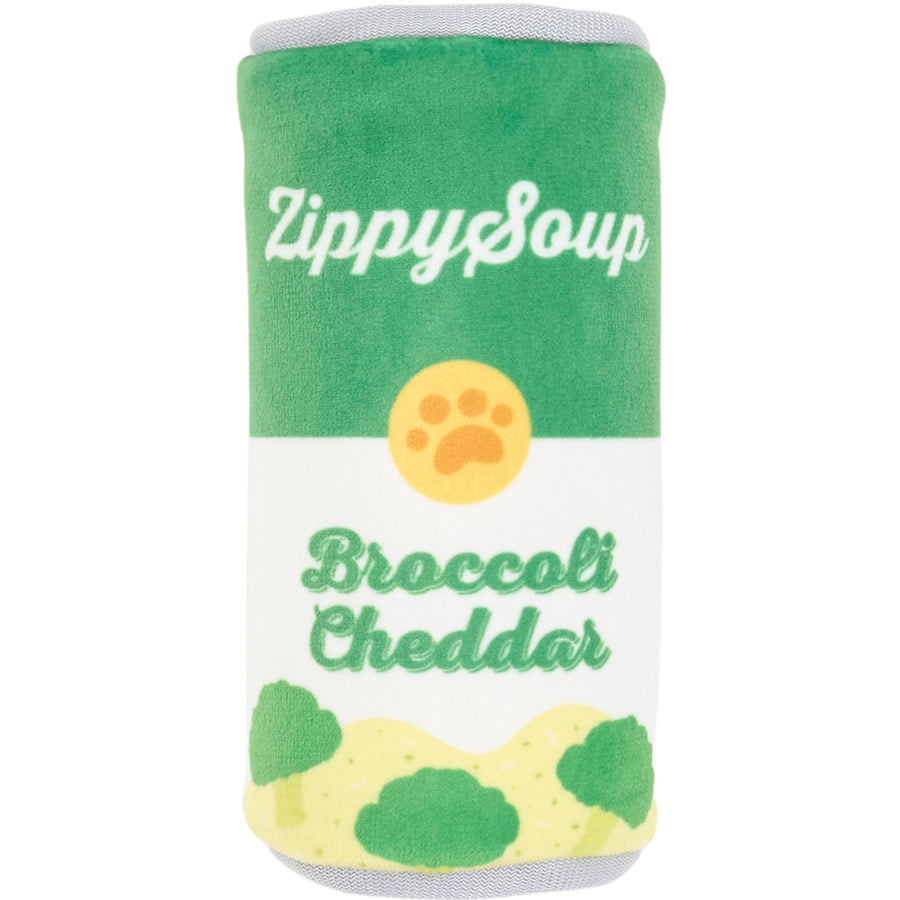 Zippypaws Squeakie Can Broccoli Cheddar Soup, SM - Plush