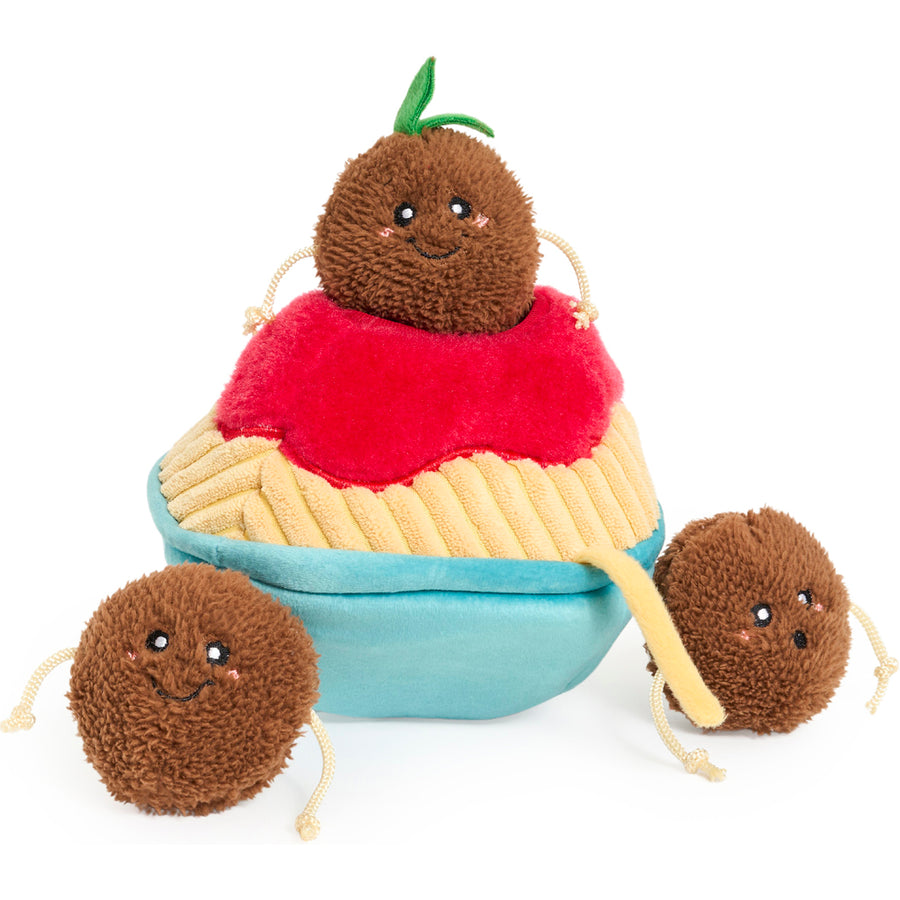 Zippypaws Zippy Burrow Spaghetti & Meatballs, LG - Plush