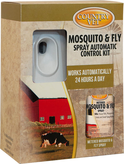 Country Vet Mosquito & Fly Spray Control Kit, 2 pc - Roll-On, Lotion and Powder