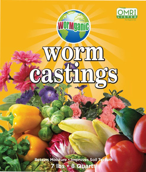 Wormganic Worm Castings, 8 qt - Soil Additives