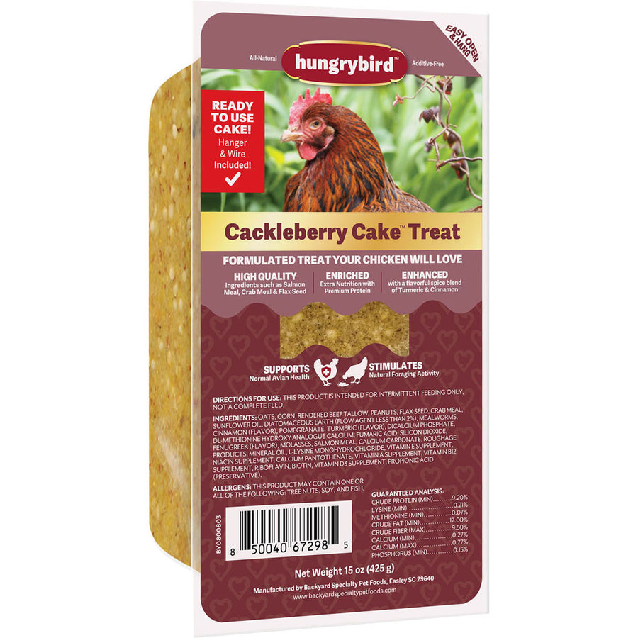 Hungrybird Chicken Treats, Cackleberry Cake, 15 oz