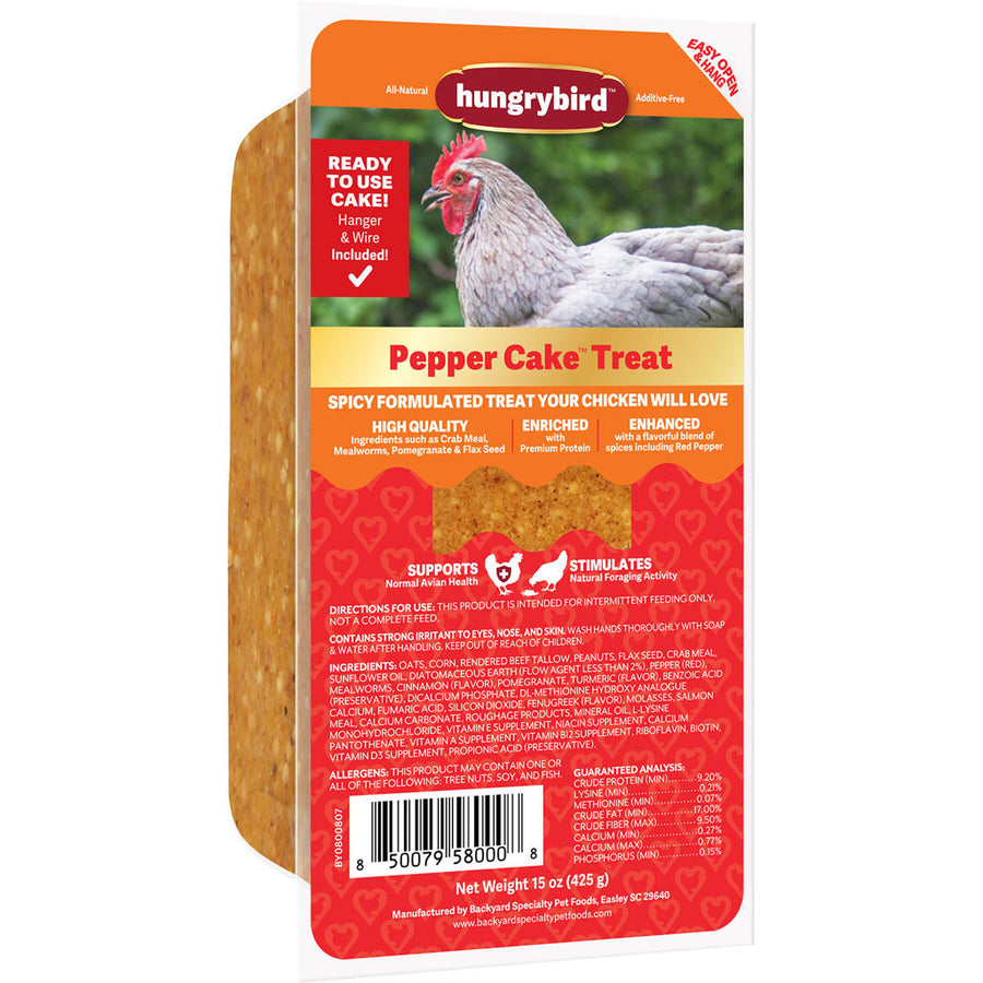 Hungrybird Chicken Treats, Hot Pepper, 15 oz
