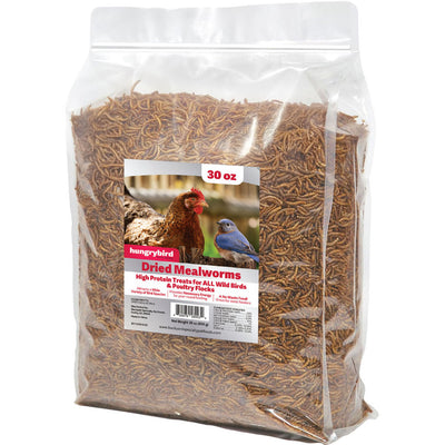 Hungrybird Dried Mealworms, 30 oz