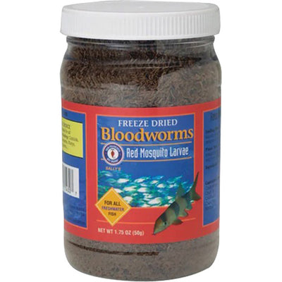 San Francisco Bay Brand Sfbb Freeze Dried Fish Food Bloodworms, 50 g-1.75 oz - Standard