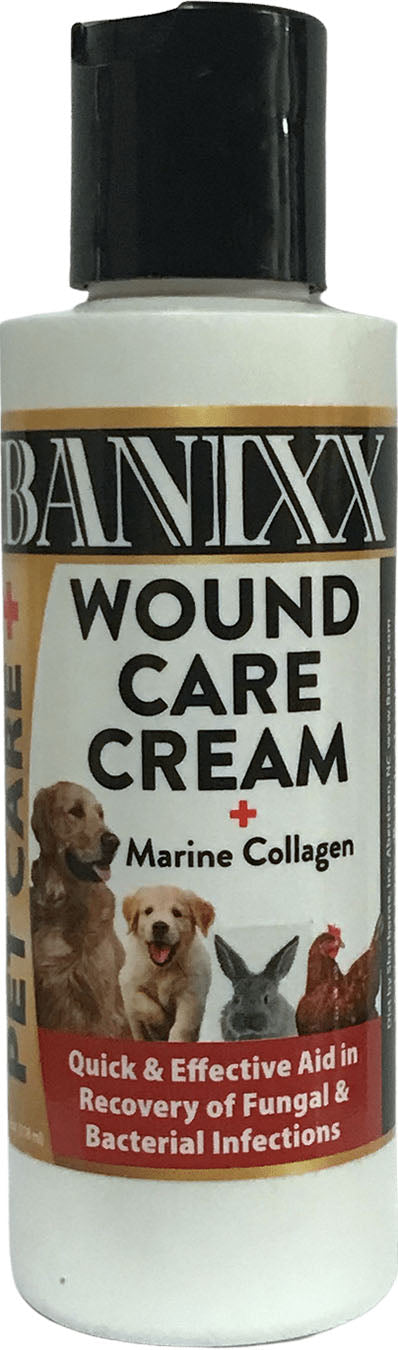 Banixx Wound Care Cream with Marine Collagen, 4 oz - Ointments & Creams