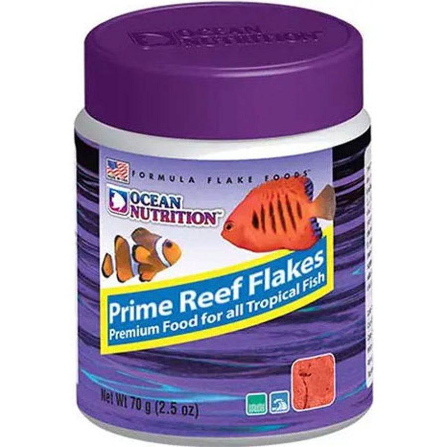 Ocean Nutrition Prime Reef Fish Food Flake, 70 g-2.5 oz - Standard
