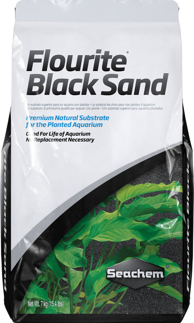 Seachem Flourite Sand, Black, 7 kg - Freshwater