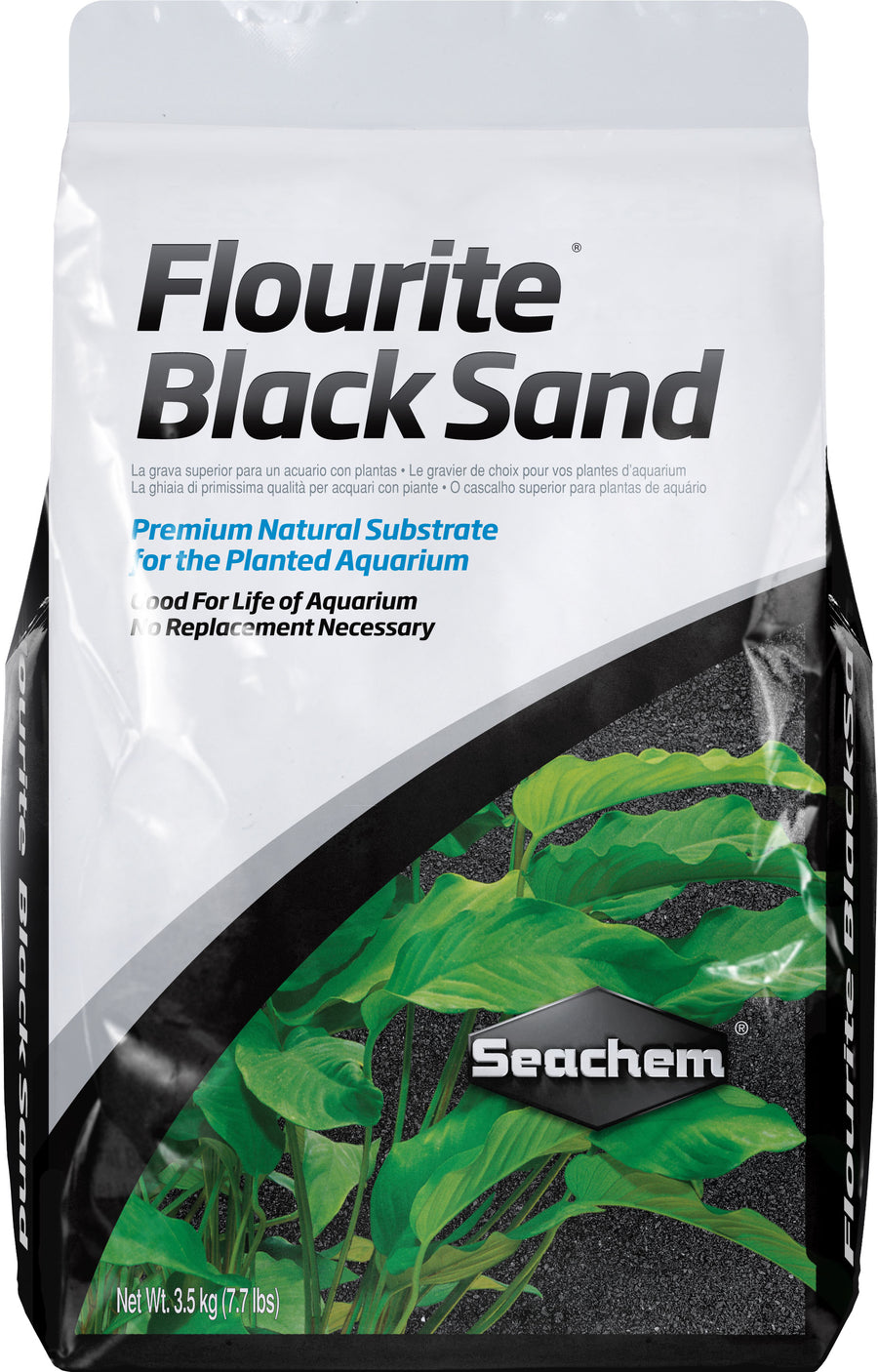 Seachem Flourite Sand, Black, 3.5 kg - Freshwater