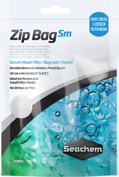 Seachem Zip Bag Small Mesh, 12.5x5.5 in - Filter Inserts