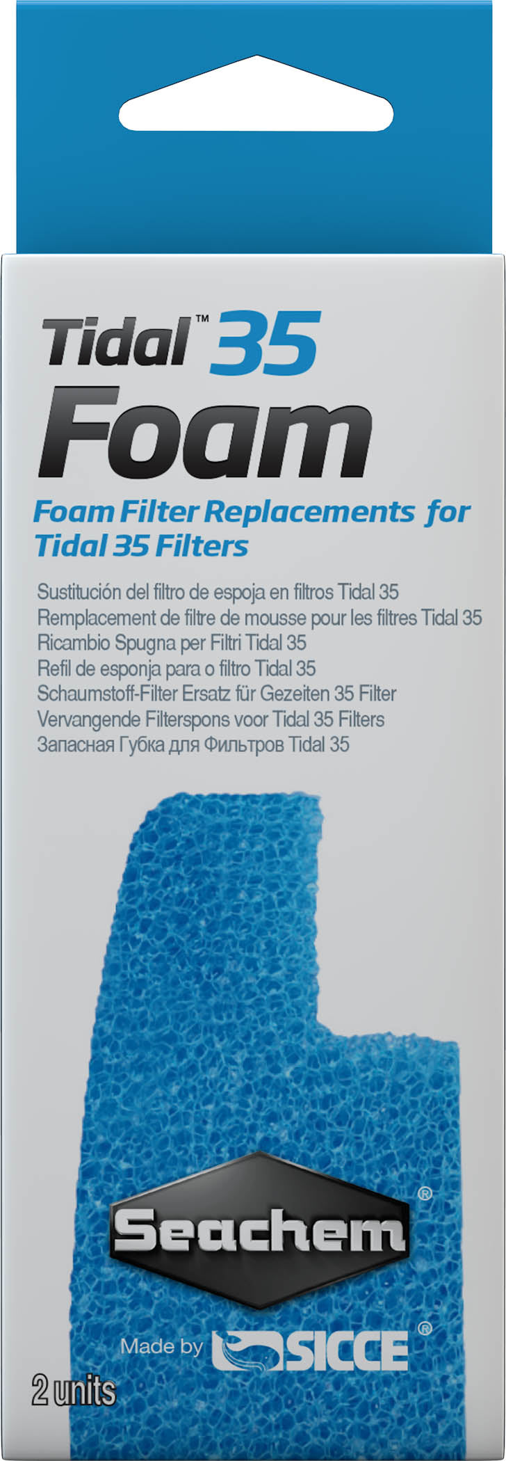 Seachem Tidal 35 Foam, 2 pk - Filter Inserts