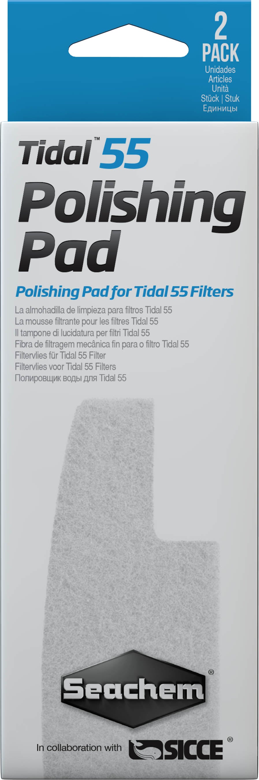 Seachem Tidal 55 Polishing Pad, 2 pk - Filter Inserts