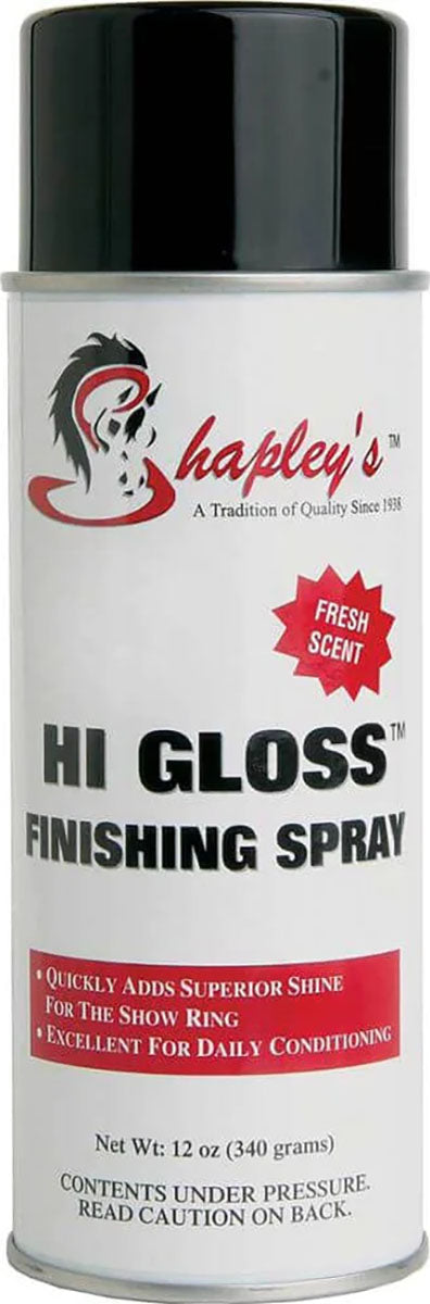 Shapley's Hi Gloss Finishing Spray for Horses, 12 oz - Detanglers & Shine