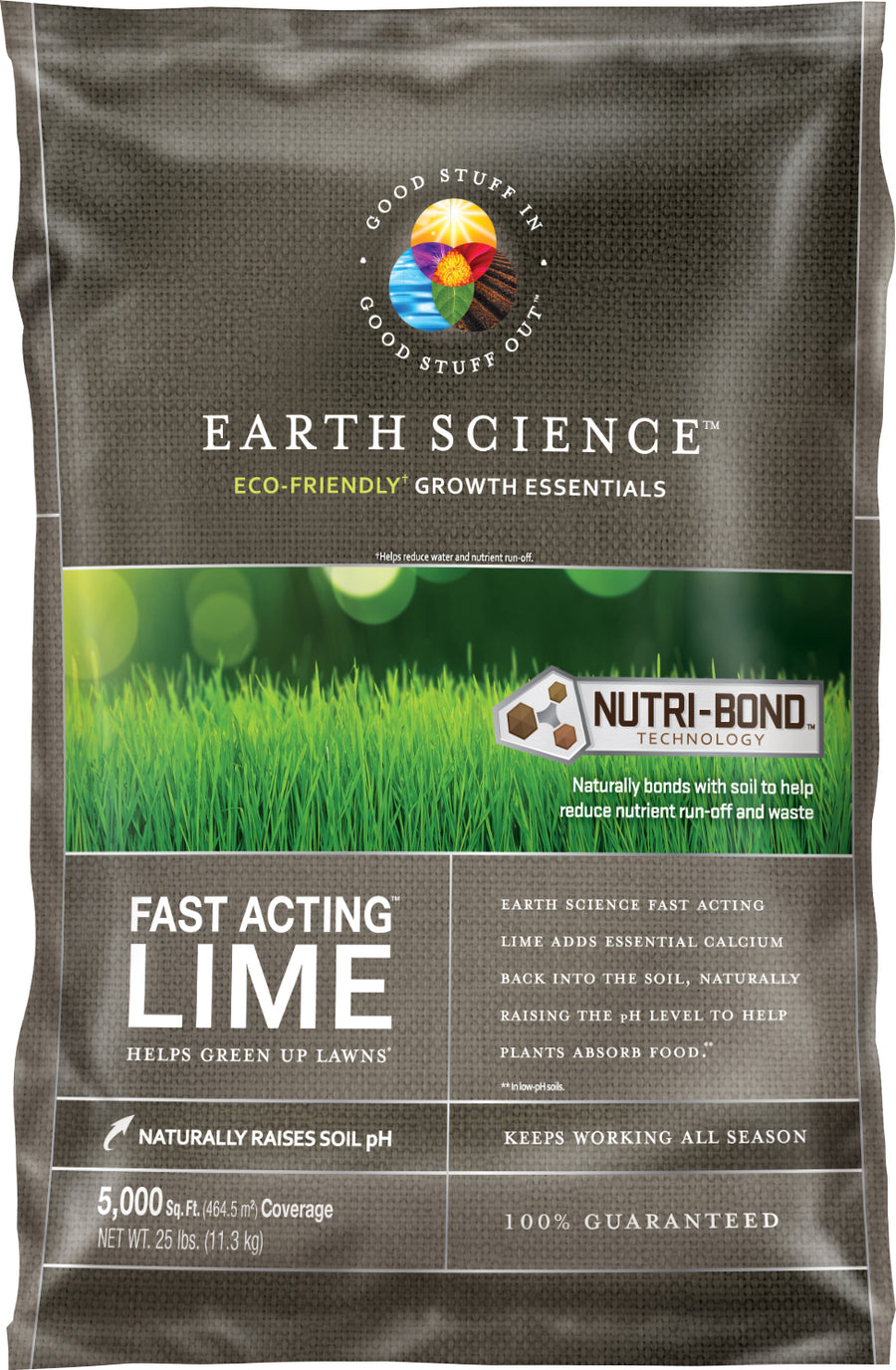 Earth Science Fast Acting Lime, 25 lb - Fertilizing