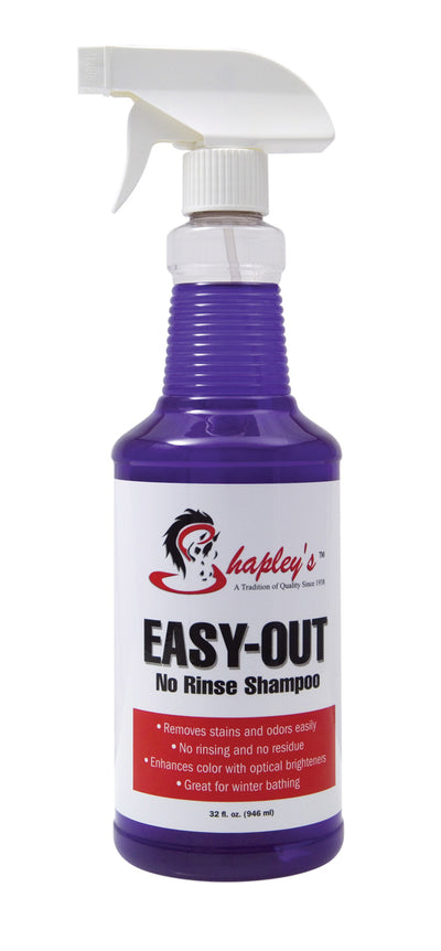 Shapley's Easy-Out No Rinse Equine Shampoo, 32 oz - Shampoo Waterless