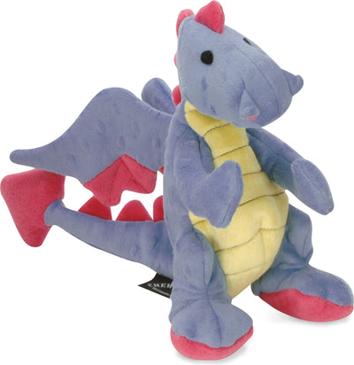Godog Dragons Dog Toy, Periwinkle, LG - Plush