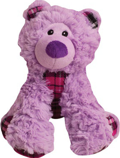 Snugarooz Bella the Bear, Purple/Plaid, 11 in - Plush